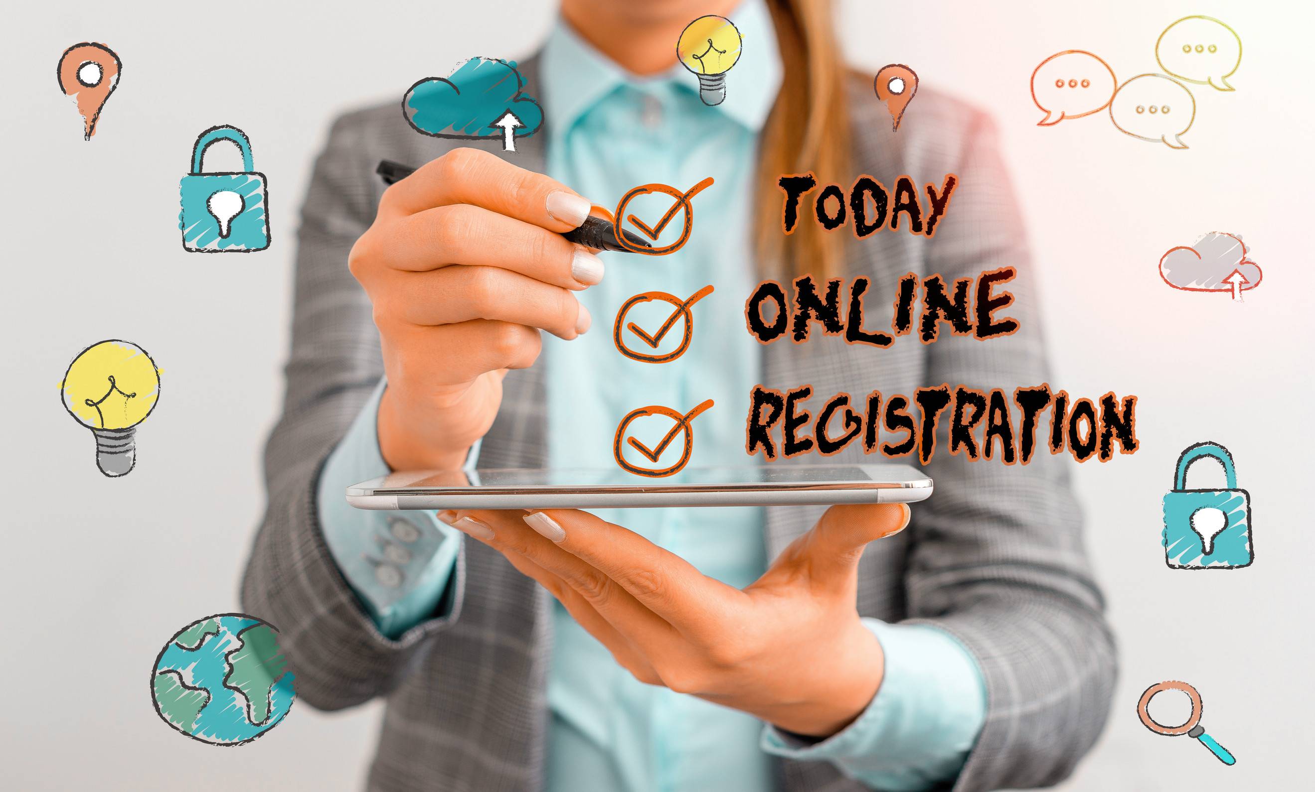 sistema di registrazione online per l'iscrizione di foto aziendali